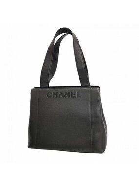 Chanel Tote Caviar Leather Black Gold